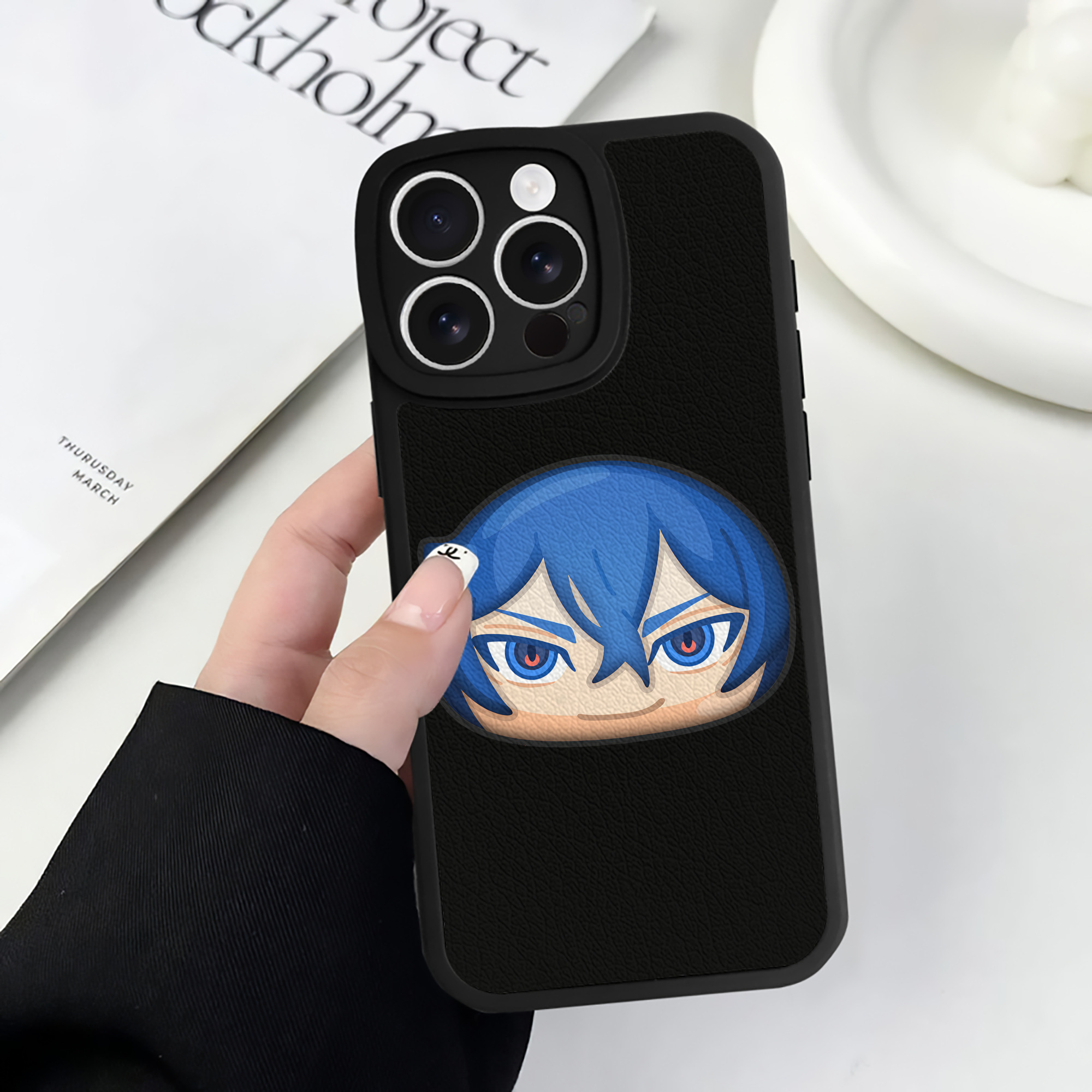 （画像用） 妖怪ウォッチ Yo-kai Watch 【iPhone 16シリーズ対応】シリコンスマホケース（レザー調） 材質：シリコン